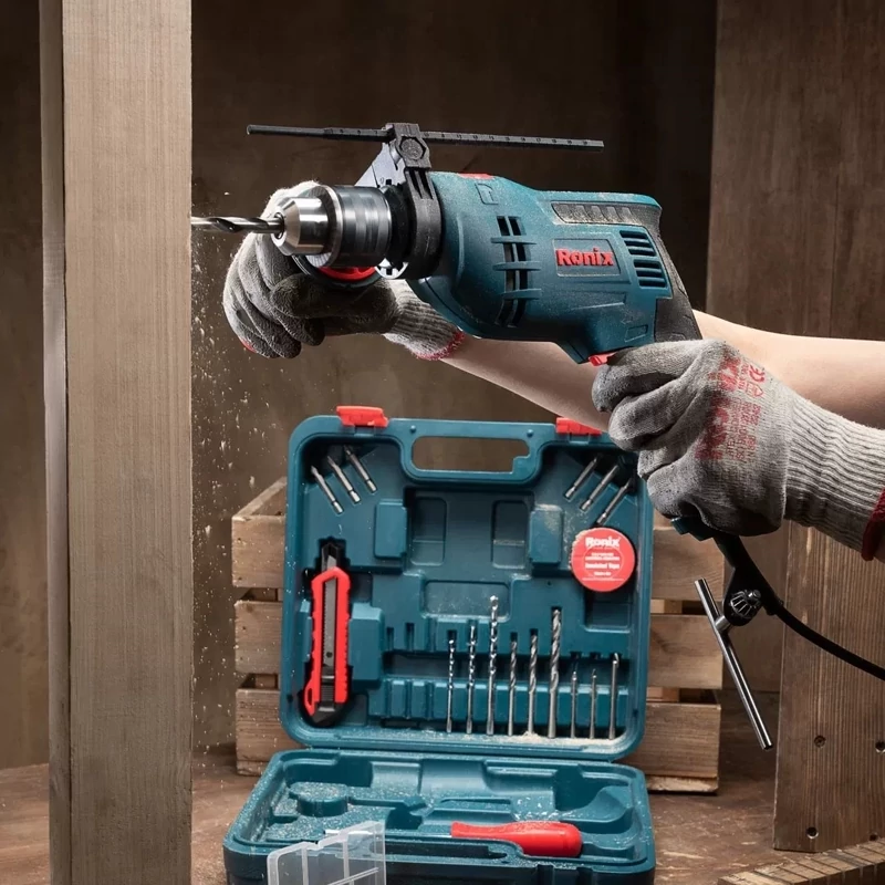 ست ترکیبی دریل برقی 33 پارچه Rs 0008 ronix رونیکس