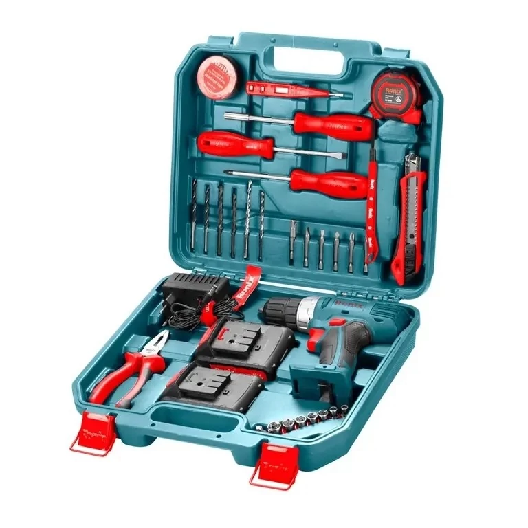 کیت دریل شارژی 33 پارچه رونیکس 14 ولت مدلrs 8014 رونیکس ronix